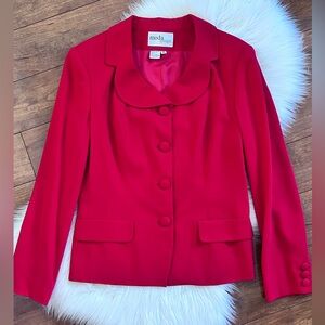 NEW Moda by Spiegel Red Blazer Jacket-Size 8